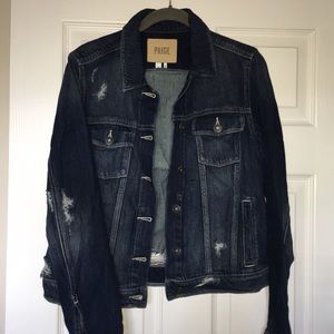 Paige Distressed jean jacket